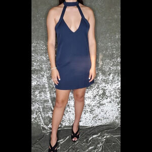 Tobi Green Choker Dress